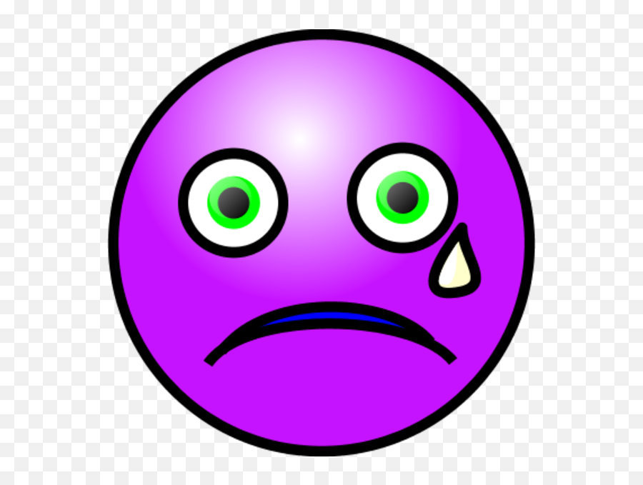 Crying Face Clipart - Smiley Purple Cry Png Download Purple Cry Emoji,Cry Png