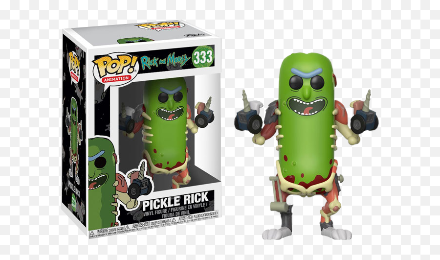 Funko Pop Rick And Morty - Pickle Rick 333 Figurine Pop Pickle Rick Png,Rick And Morty Png Transparent