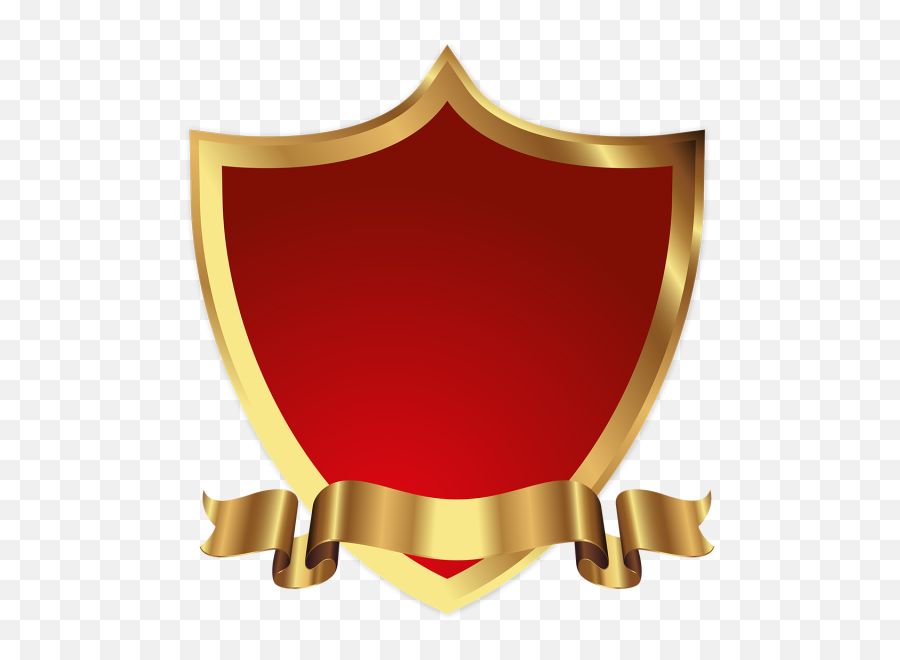 Golden Shields Logo Icon Badges - 25 Th Wedding Anniversary Png,Shield Logo Transparent