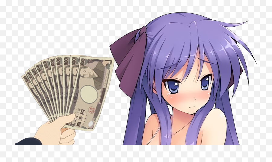 Anime Hand Holding Money Png With
