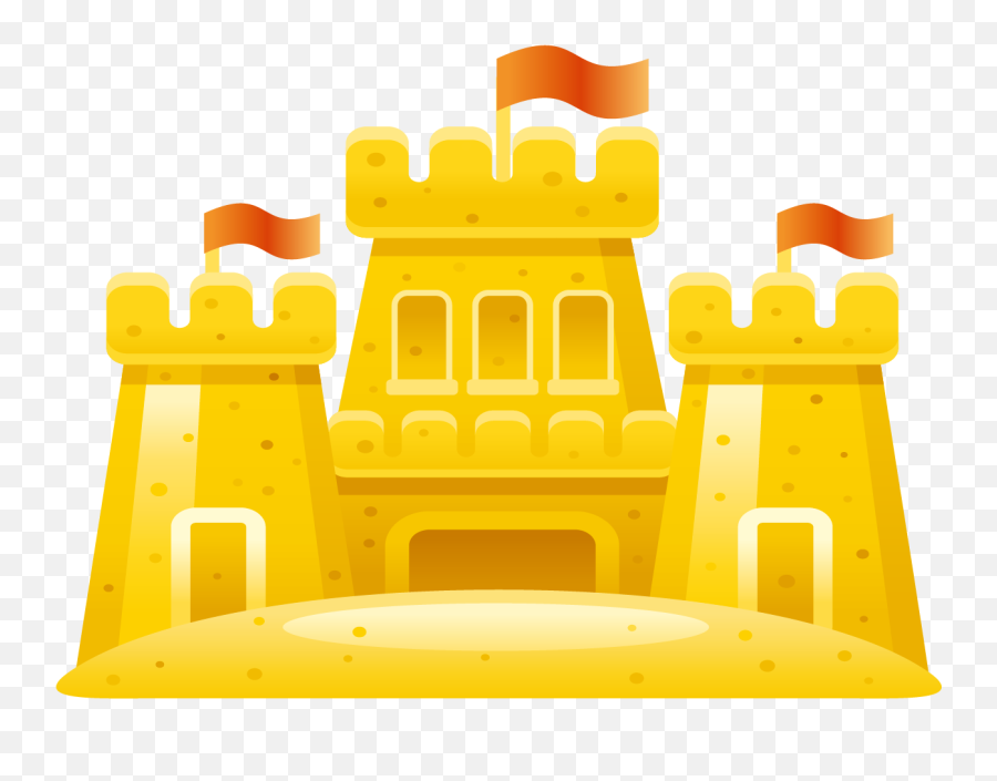 Download Sand Castle Png - Castillo Amarillo,Sand Castle Png