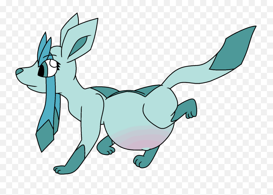 Pregnant Glaceon U2014 Weasyl - Cartoon Png,Glaceon Png
