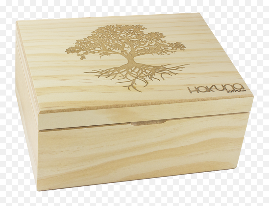 Hakuna Tree Of Life Pine Storage Box - Box Png,Tree Of Life Png