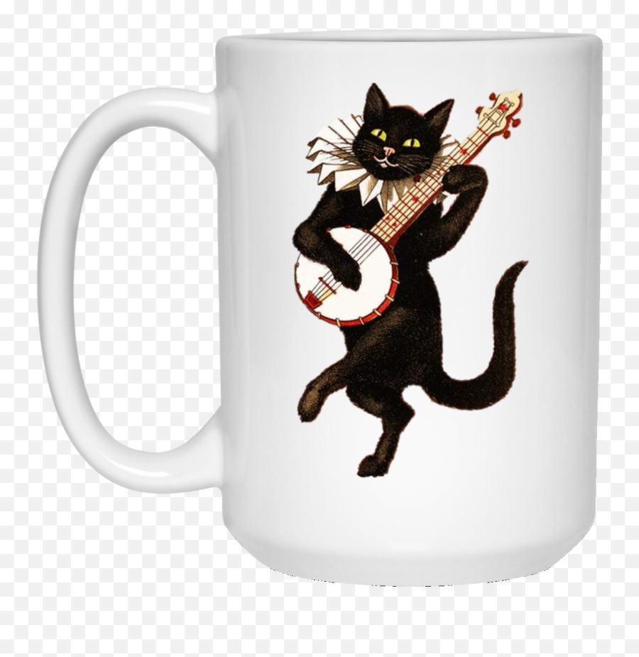 Download Hd Funny Cat Png Transparent - Cat Playing Banjo,Funny Cat Png