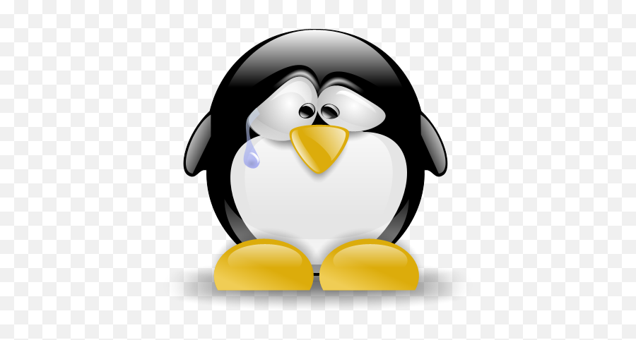 Linux Png Image Web Icons - Sad Linux Penguin,Linux Png