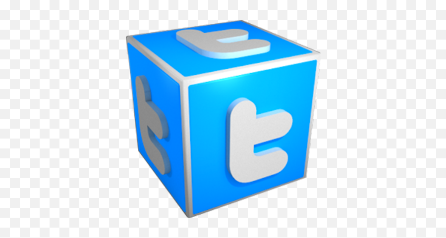 Free 3d Twitter Logo Cube Vector Graphic - Vectorhqcom Twitter 3d Logo Png,Twitter Logo Image