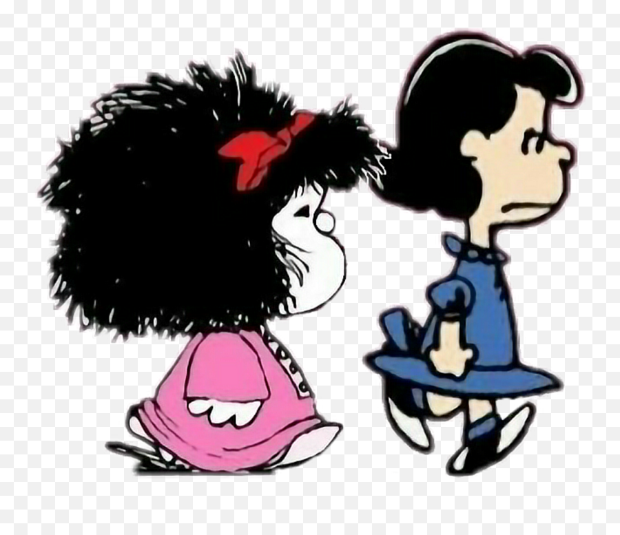 Mafalda Sticker - Vignette Divertenti Mafalda Snoopy Png,Vignette Png