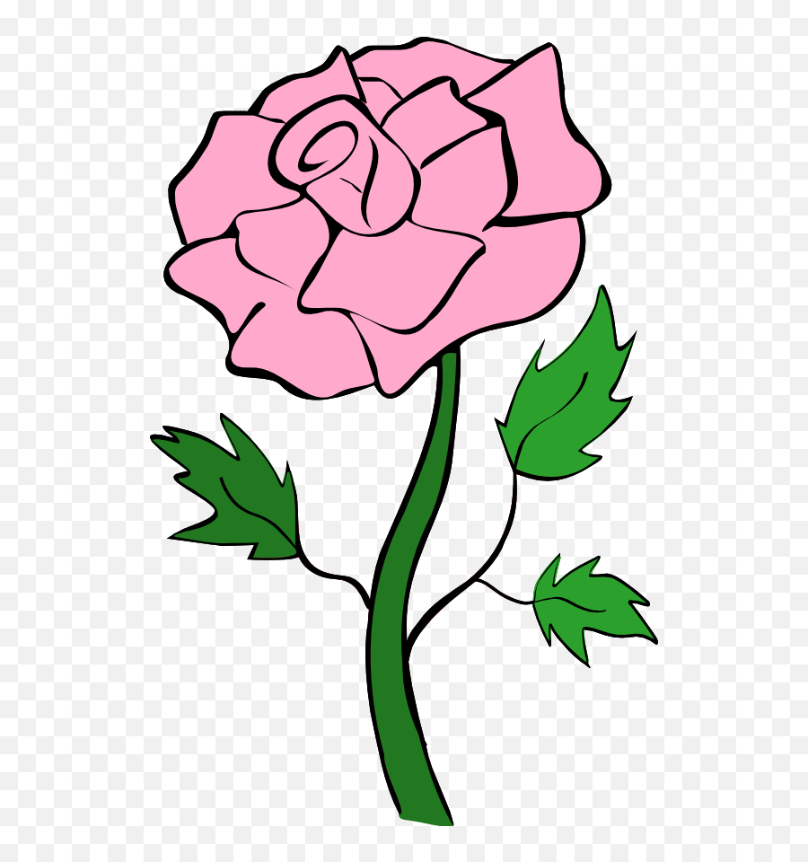 Rose Thorn Png 1 Image - Cartoon Pink Flower Png,Rose Vine Png