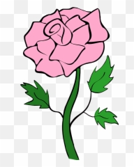 Rose Thorn Png 1 Image - Cartoon Pink Flower