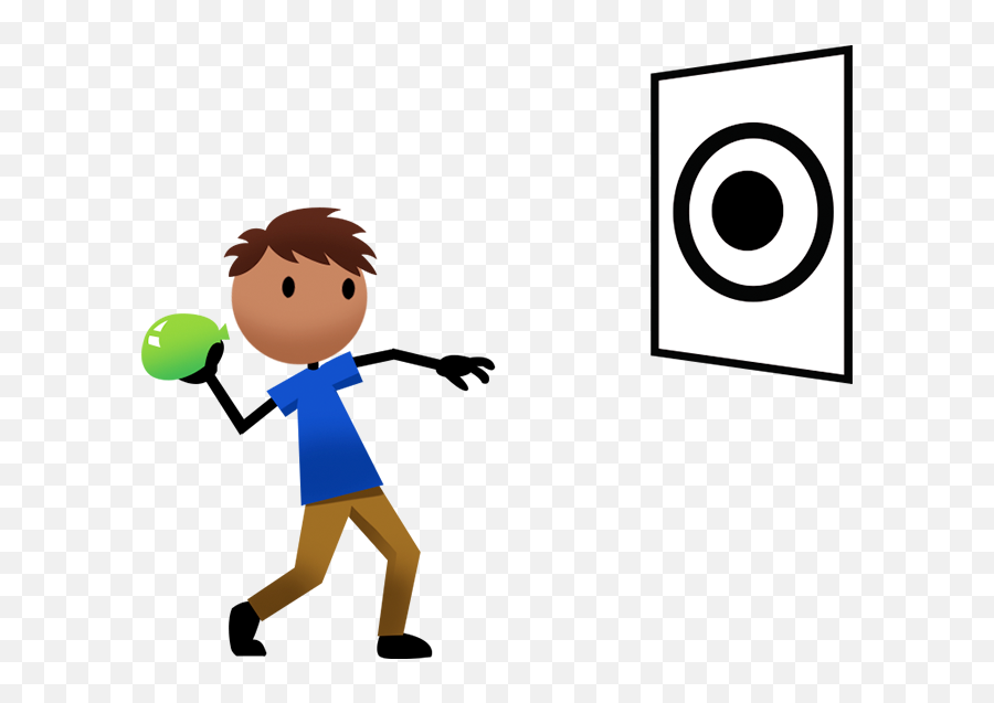Game Clipart Throw Ball - Throwing A Ball At A Target Png Throwing A Ball At A Target,Throw Png