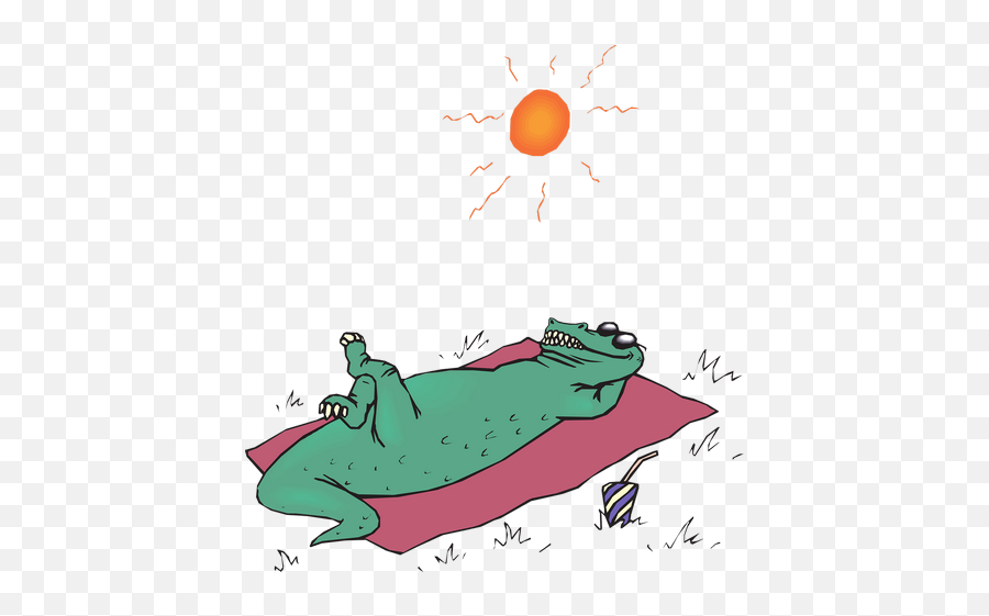 Alligator Sunbathe Sun Bathing Transparent Png Images U2013 Free - Clip Art,Alligator Transparent