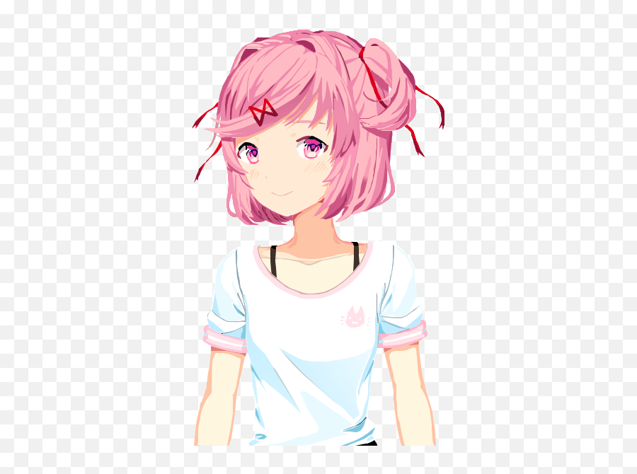 Download Oc Fanartfinally Finished My Natsuki Vector - Ddlc Ddlc Blep Png,Natsuki Png