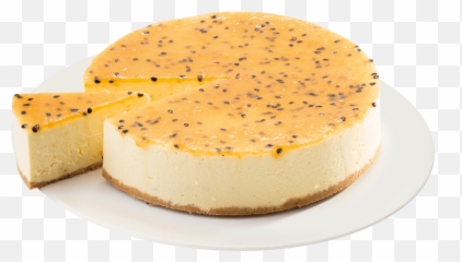 Cheesecakes - Cheesecake With Granadilla Topping Png,Cheesecake Png
