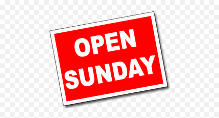 Download Hd Photo - Open Sundays Transparent Transparent Png Open On Sunday Png,Sunday Png