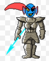 Download Undertale Undyne - Undyne Undertale Pixel Art Png,Undyne Transparent