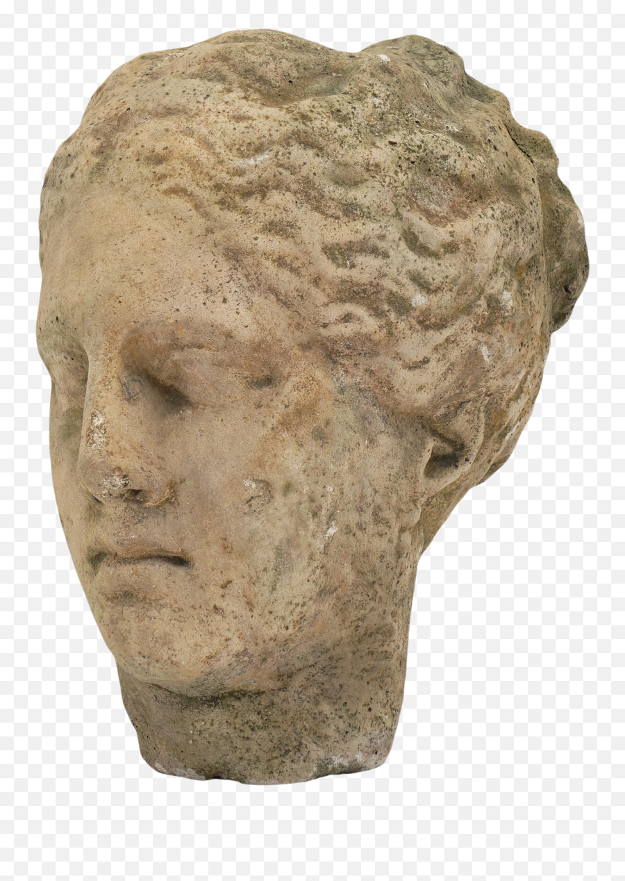 Greek Roman Art Prints Goddess Athena Lions - Antique Stone Bust Png,Greek Bust Png