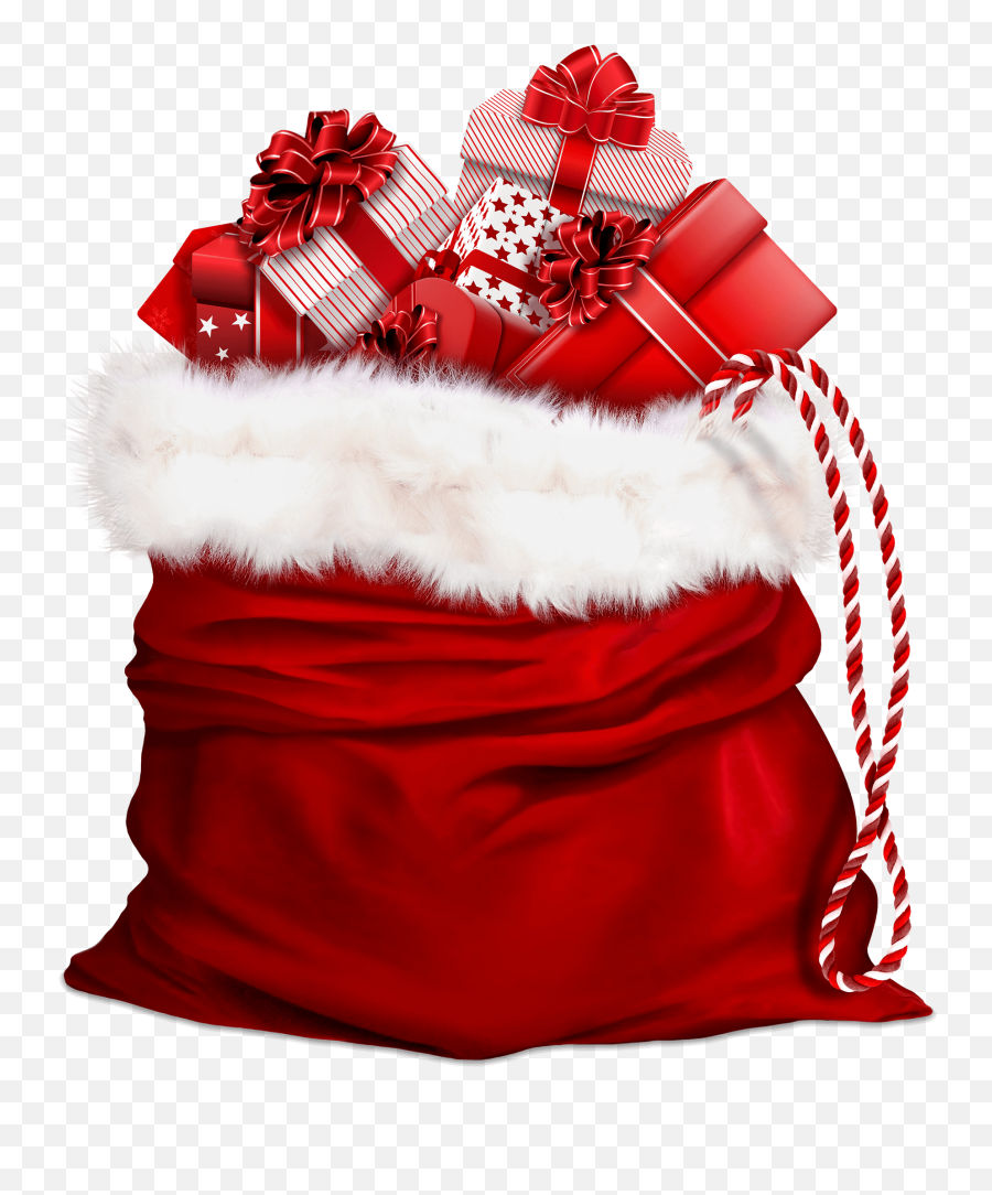 Santa Claus Bag With Gifts - Search Png Christmas Santa Bag Png,Christmas Gifts Png