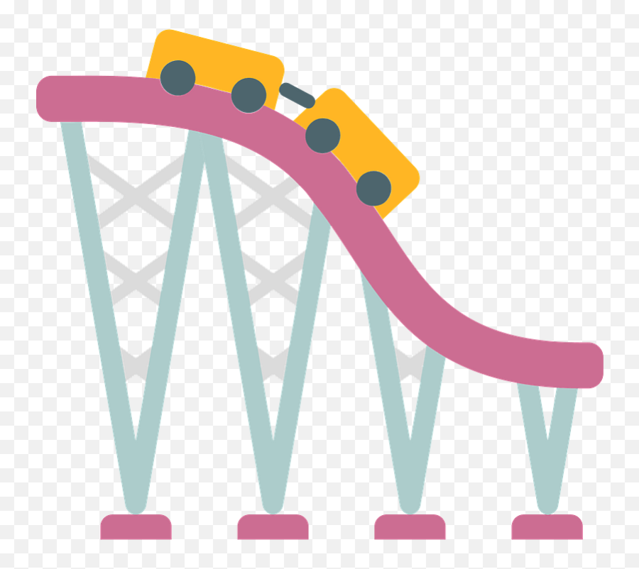 Roller Coaster Clipart - Amusement Ride Png,Roller Coaster Transparent
