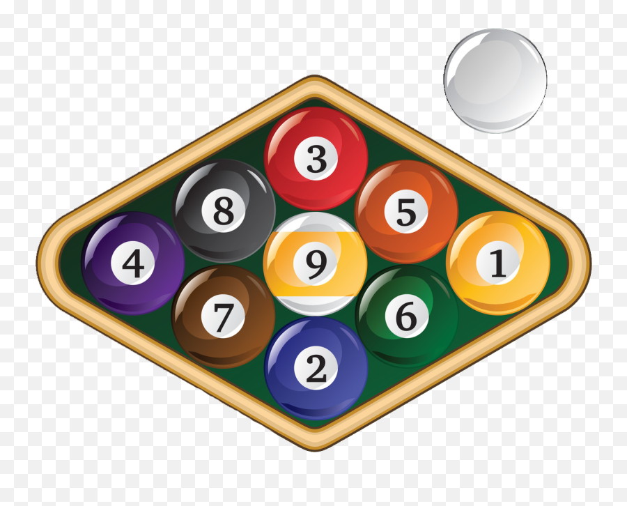 Pool Balls In Rack Transparent U0026 Png Clipart Free Download - Ywd 9 Ball Rack Png,Pool Ball Png