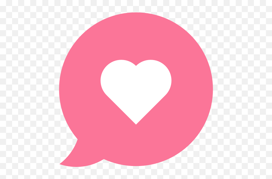 Love Speech Bubble Flat Icon Png - Conversation Love Icon Pink,Conversation Icon Png