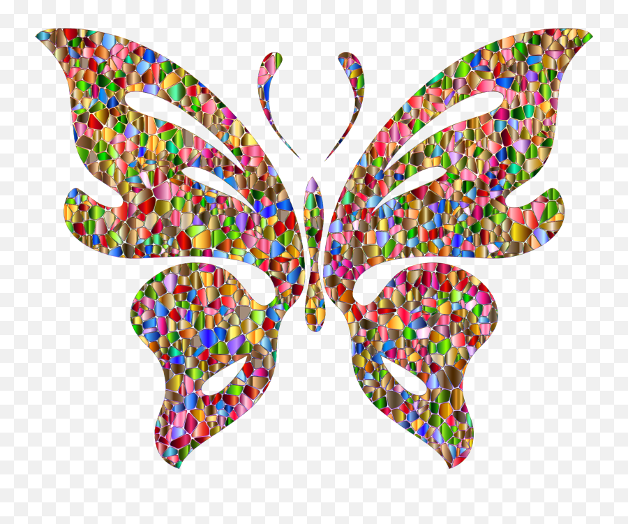 Colorful Butterfly Abstract Illustration - Kupu Kupu Cantik Kolase Png,Butterfly Flying Png