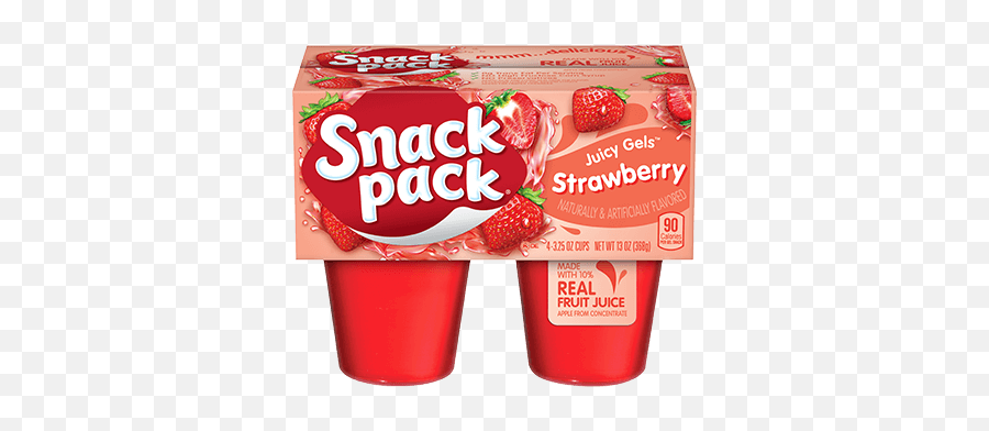 Strawberry Snack Pack - Snack Pack Strawberry Jello Png,Jello Png