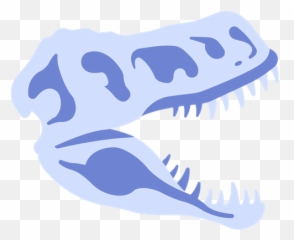 Flat Skull Fossil Dinosaurs Icons - Tyrannosaurus png