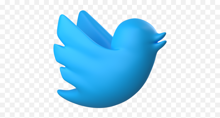 Apps Social Media Twitter Tweet Logo Bird Animal - Twitter Icon 3d Png,Twitter Bird Free Icon