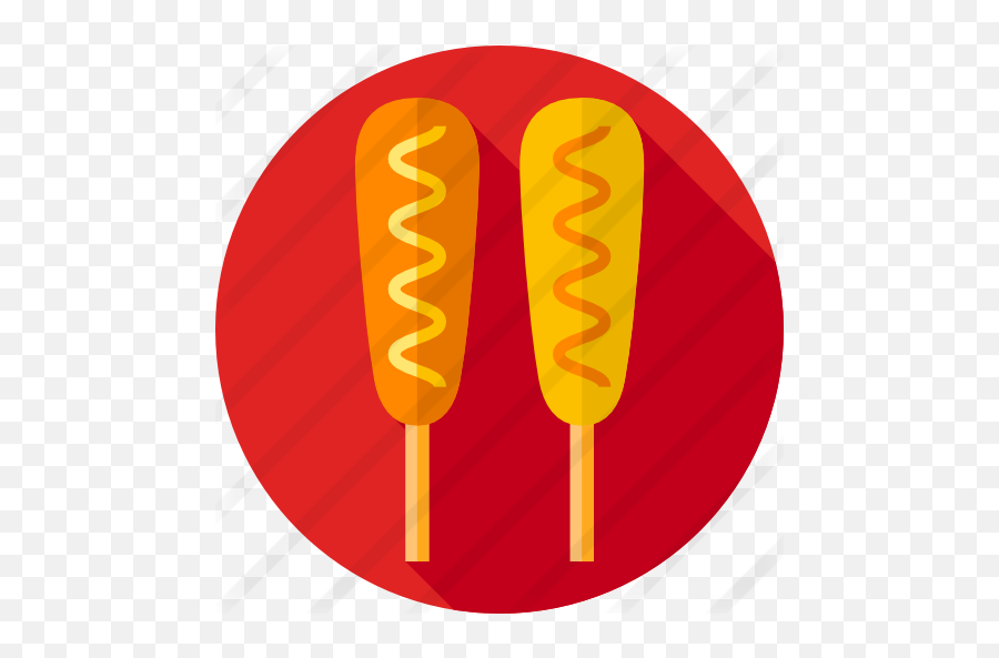 Hot Dog - Hot Dog Flat Icon Png,Corn Dog Png