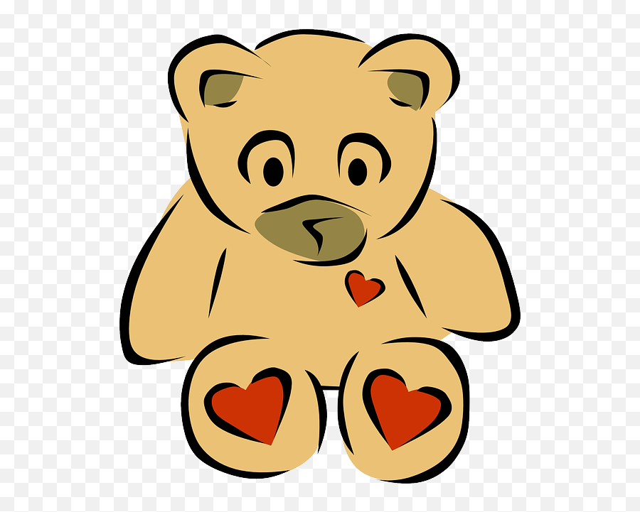 Teddy Bear Cuddle - Free Vector Graphic On Pixabay Teddy Bear Clip Art Png,Teddy Bear Clipart Png