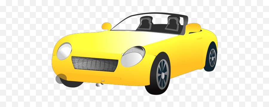 Yellow Convertible Sports Car Png Svg Clip Art For Web - Yellow Cartoon Sport Car Png,Sport Car Icon