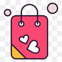 Bag Heart Love Shopping Icon - Download Iconfinder Girly png