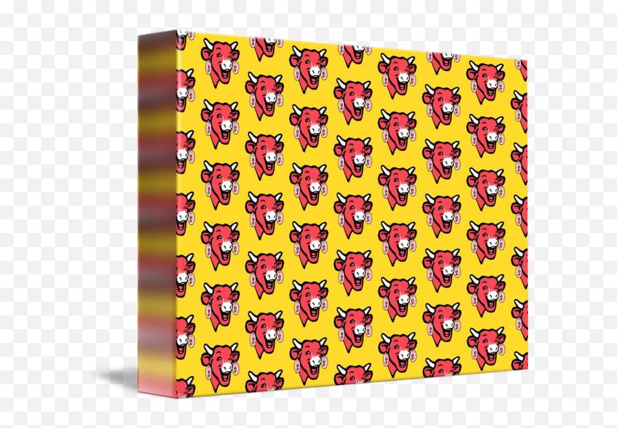 The Laughing Cow Pop 1 - Pink On Yellow Wallpaper By Peter Guoba Png,Pop Art Icon