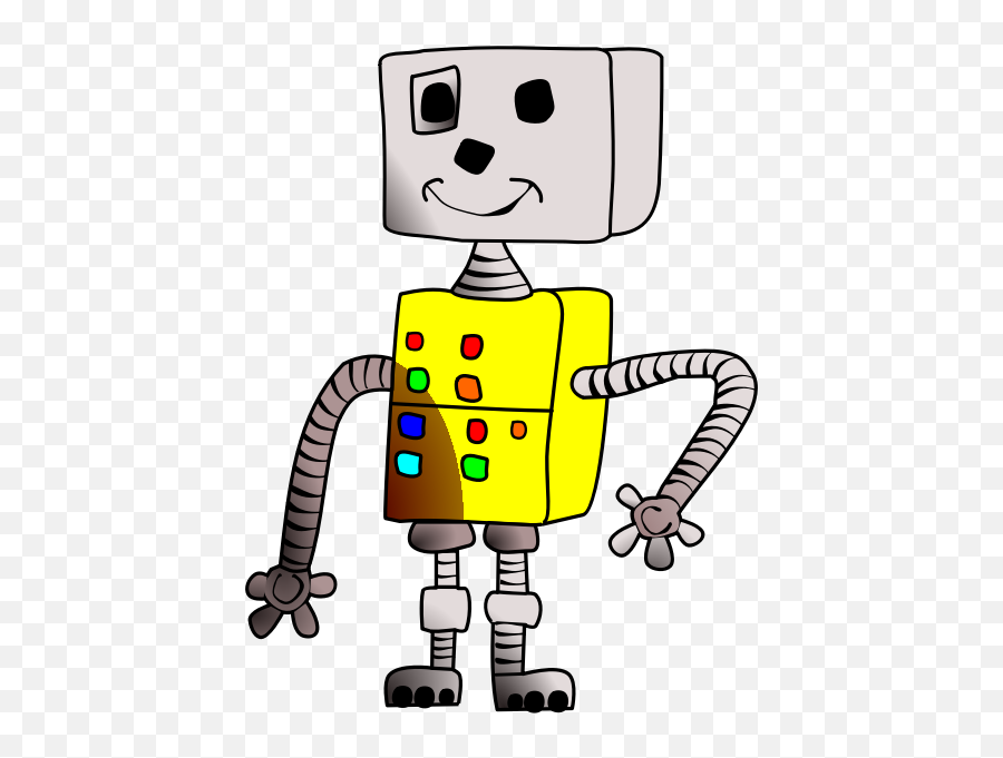 A Funny Robot Free Svg - Robots Dibujos En Color Png,Cute Robot Icon