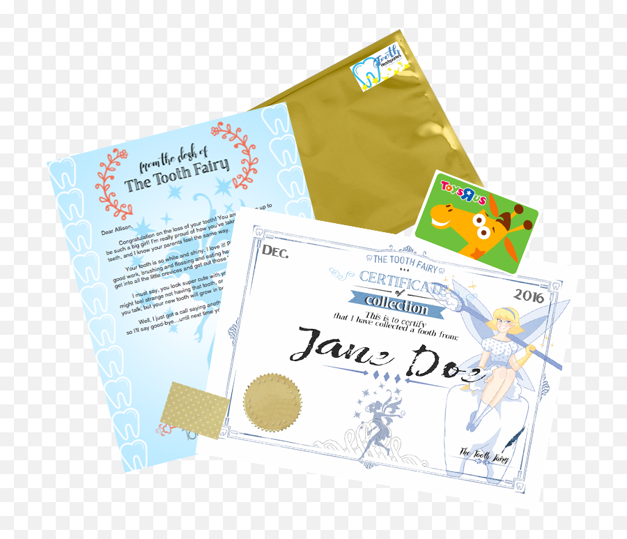 Tooth Fairy Angel Dust Package - Envelope Png,Fairy Dust Png