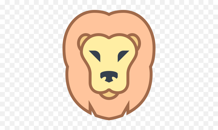 Lion Icon In Office Style - Lion Icon Aesthetic Blue Png,Lion Icon