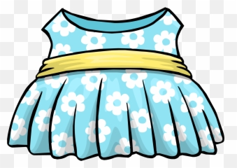 Blue Floral Dress Club Penguin Rewritten Wiki Fandom - Summer png