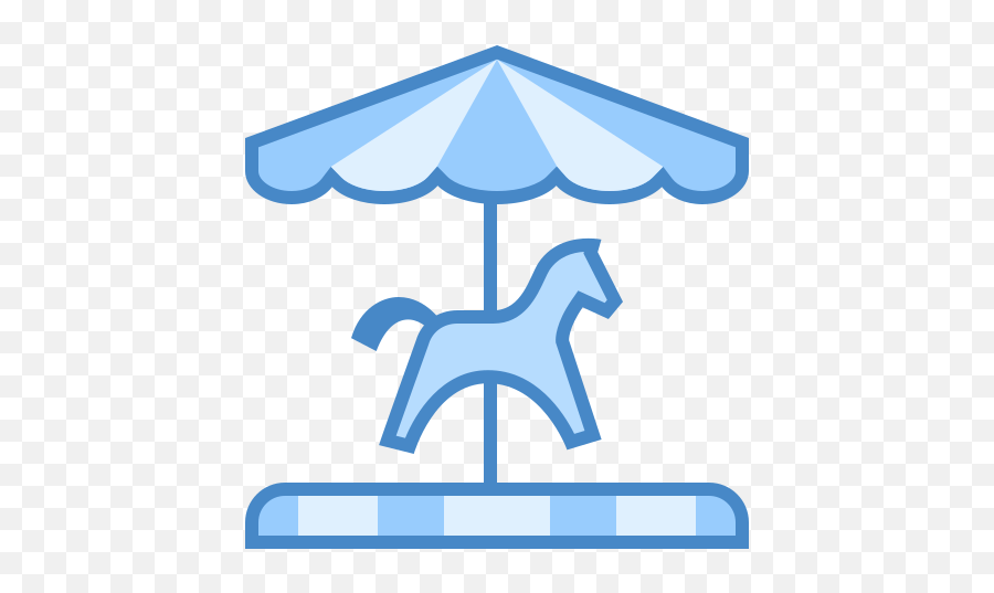 Carousel Icon In Blue Ui Style Png Merry Go Round