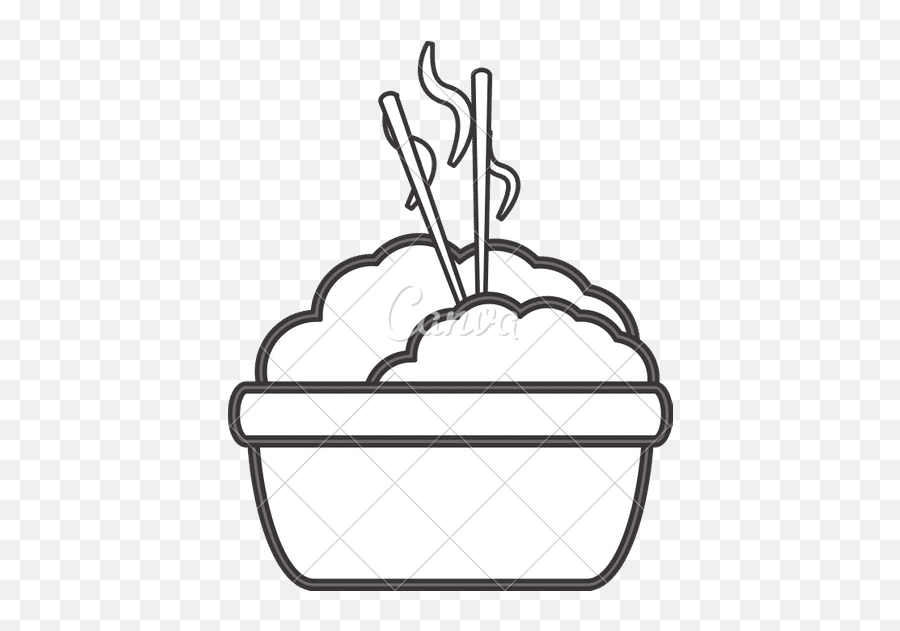 Rice With Chopsticks Icon - Canva Png,Rice Bowl Icon