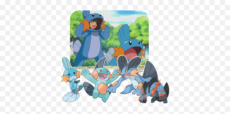 Pkmncollectors Livejournal - Pokemon Knickerbocker Png,Mudkip Png