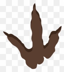 Dinosaur Foot Tyrannosaurus Animal - Footprint Transparent Background png