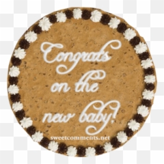 The Baby Congrats Cookie Cookies Picture For Facebooktumblr - Valentines Cookie Cakes Png,Plate Of Cookies Png