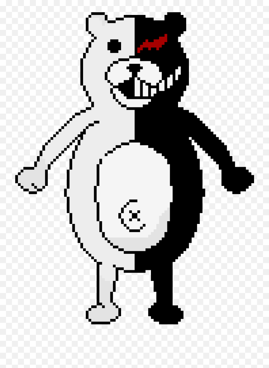 Pixilart - Dangan Monokuma By Rainblossom Penguin Png,Monokuma Png ...