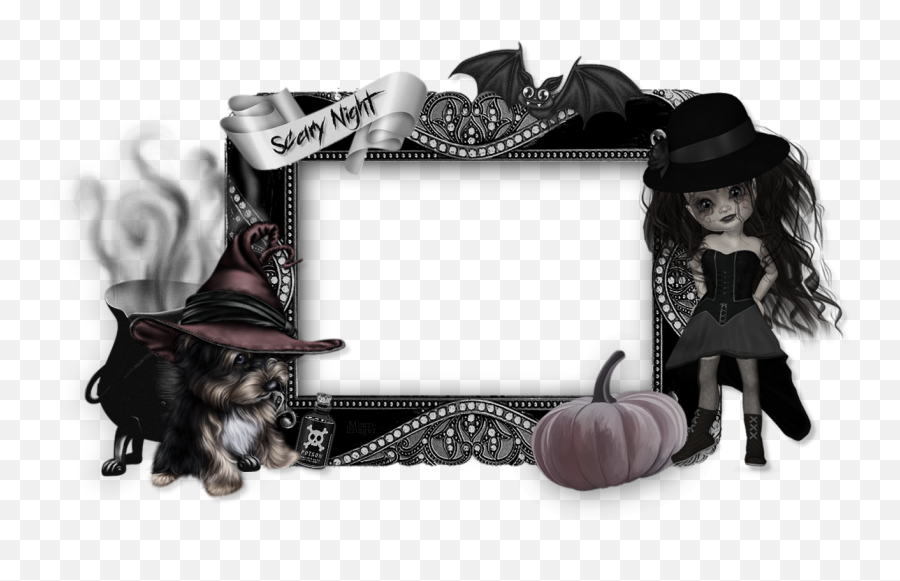 Cadre Photo Halloween Gothique Gothic Frame Png - Picture Frame,Gothic Frame Png