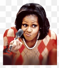 Download Michelle Obama Face Png - Michelle Obama In Illuminati,Michelle Obama Png