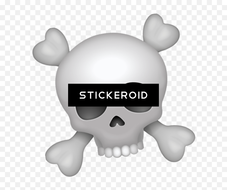 Pirate Skull Emoji - Transparent Skull And Crossbones Emoji Png,Skull Emoji Transparent