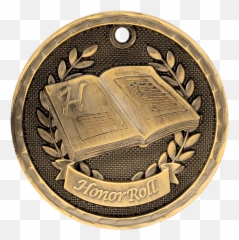 Honor Roll 3d Medal - png
