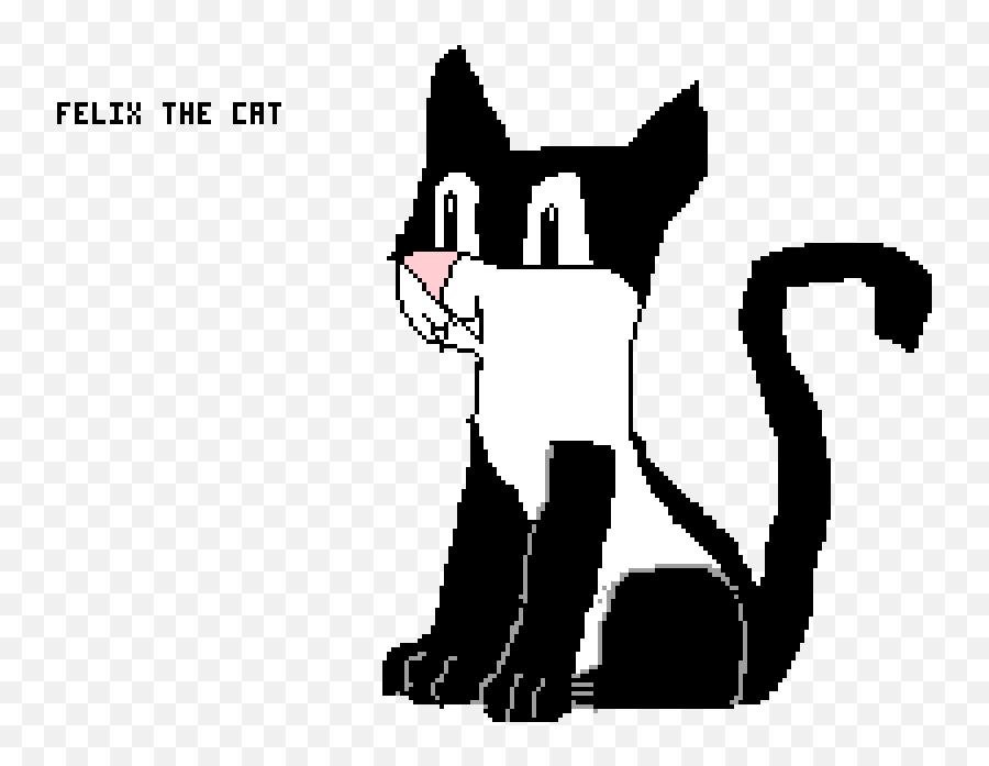 Pixilart - Felix The Cat By Anonymous Squitten Png,Felix The Cat Png