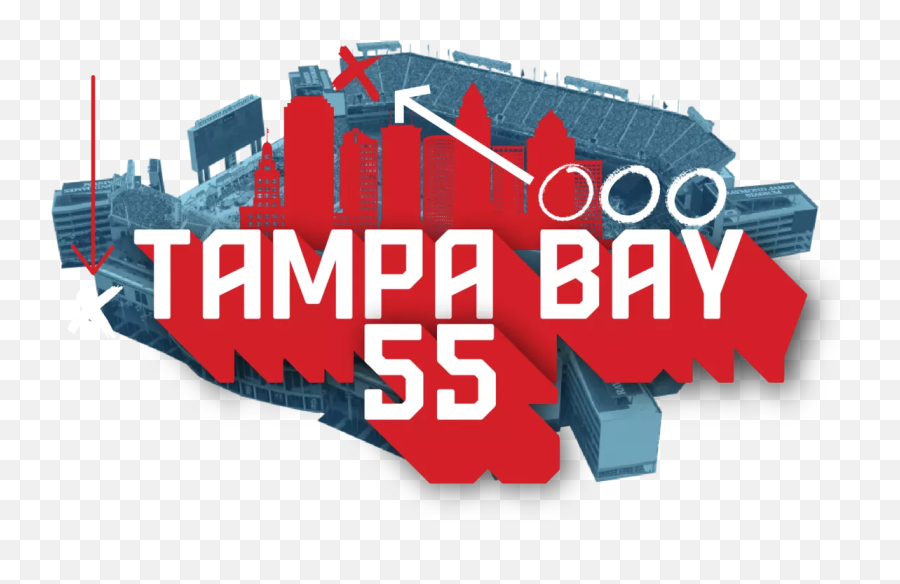 Tampa Bay 55 Wtspcom - Graphic Design Png,Tampa Bay Lightning Logo Png