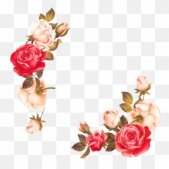 Rose Flowers Border Png Image Free Download Searchpngcom - Design